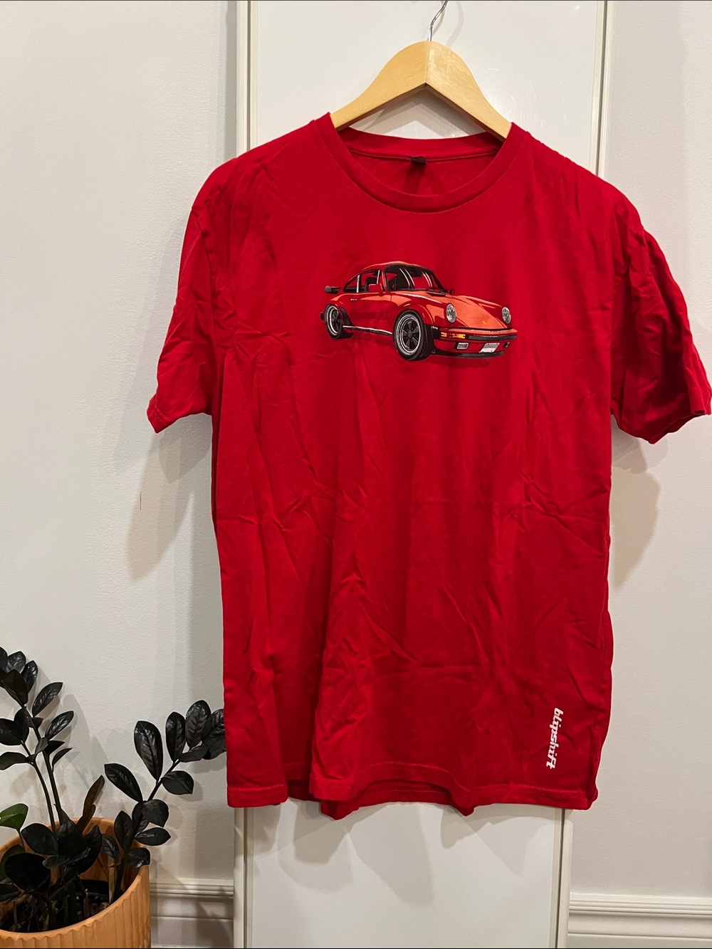 100% Cotton Red Porsche Graphic Tee XL